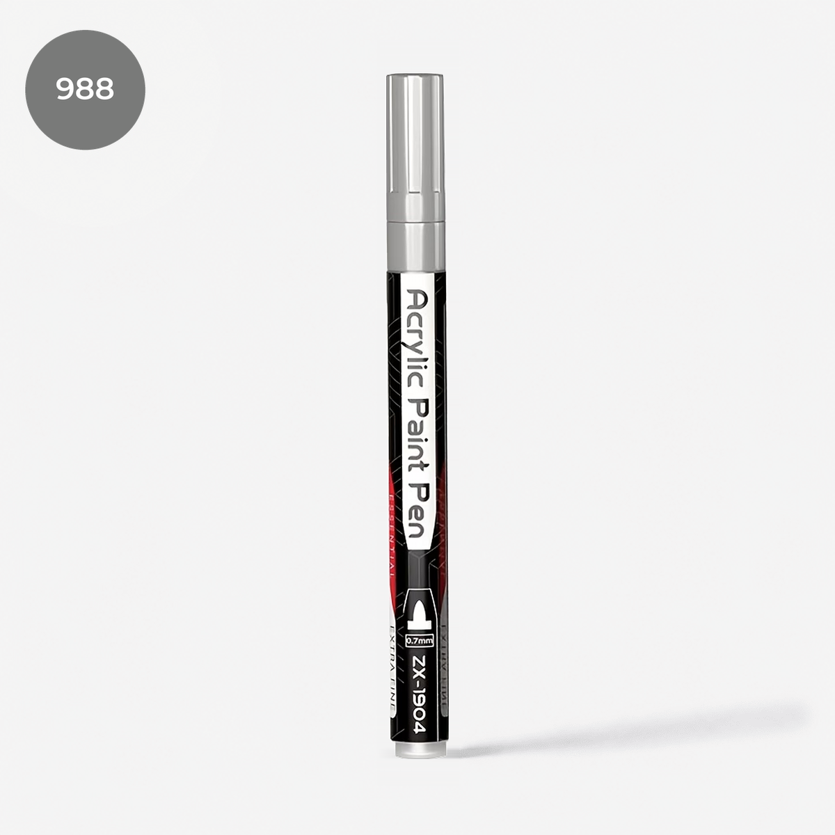 Flysea Argenté – Feutre acrylique argent métallisé pointe fine 0,7 mm