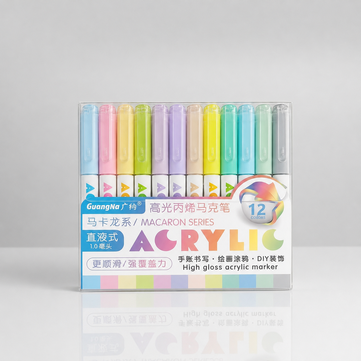 Feutres acryliques - Packshot_Guangna_Pen_Macaron - Lovely Colors