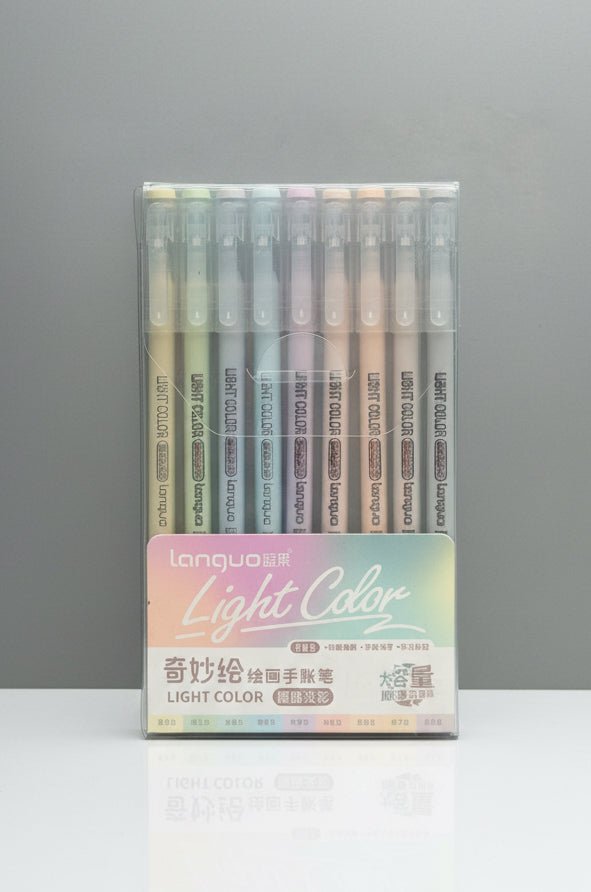Feutres acryliques - languo-acrylic-gel-pen-light-color-9-couleurs-9045394 - Lovely Colors