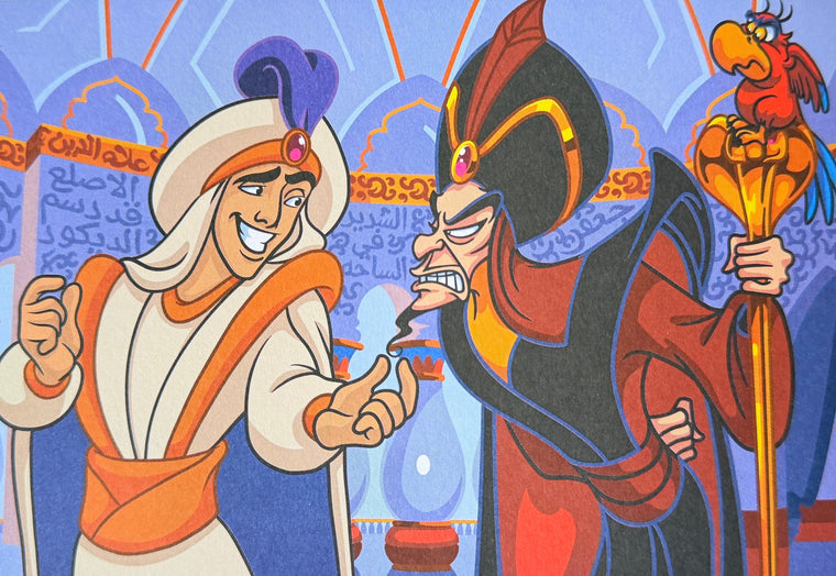 Code Couleur Disney - Héros VS Méchants - La Battle - Page 1/2 - Aladdin & Jafar - Lovely Colors