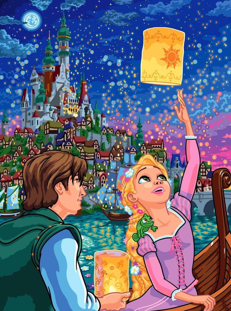 Code Couleur Disney -  Poster -  Raiponce - Lovely Colors