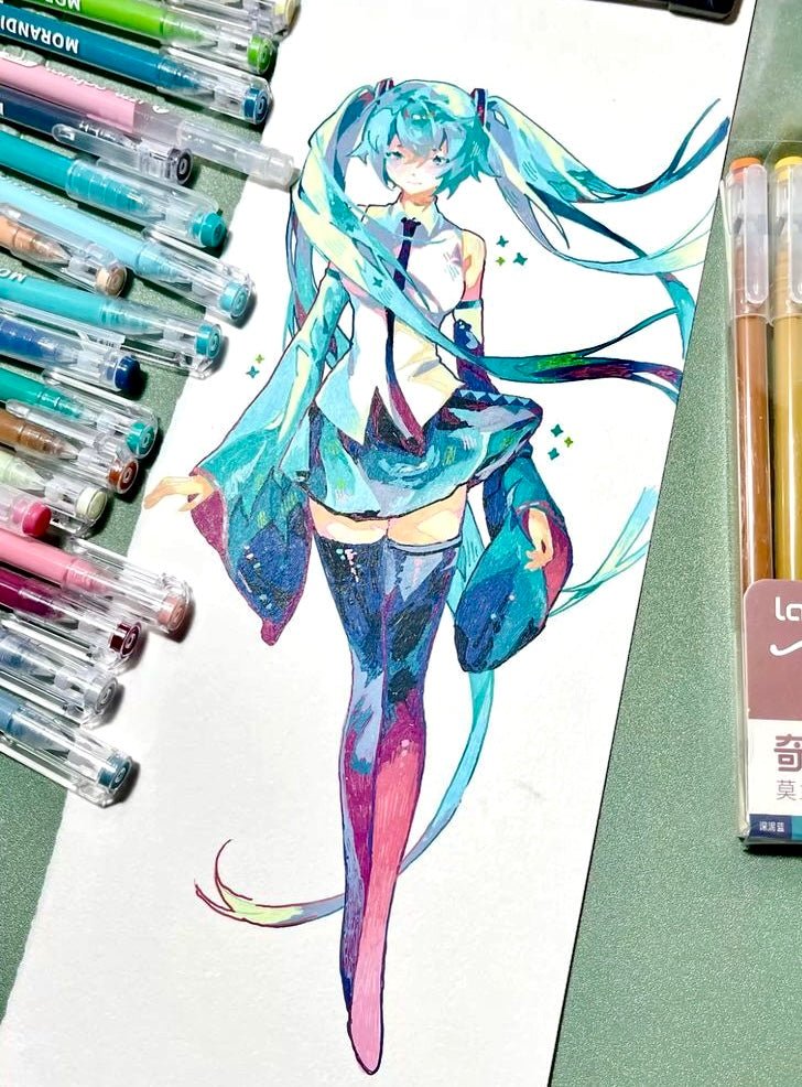 Comment colorier un dessin manga avec des feutres acryliques ? - Lovely Colors