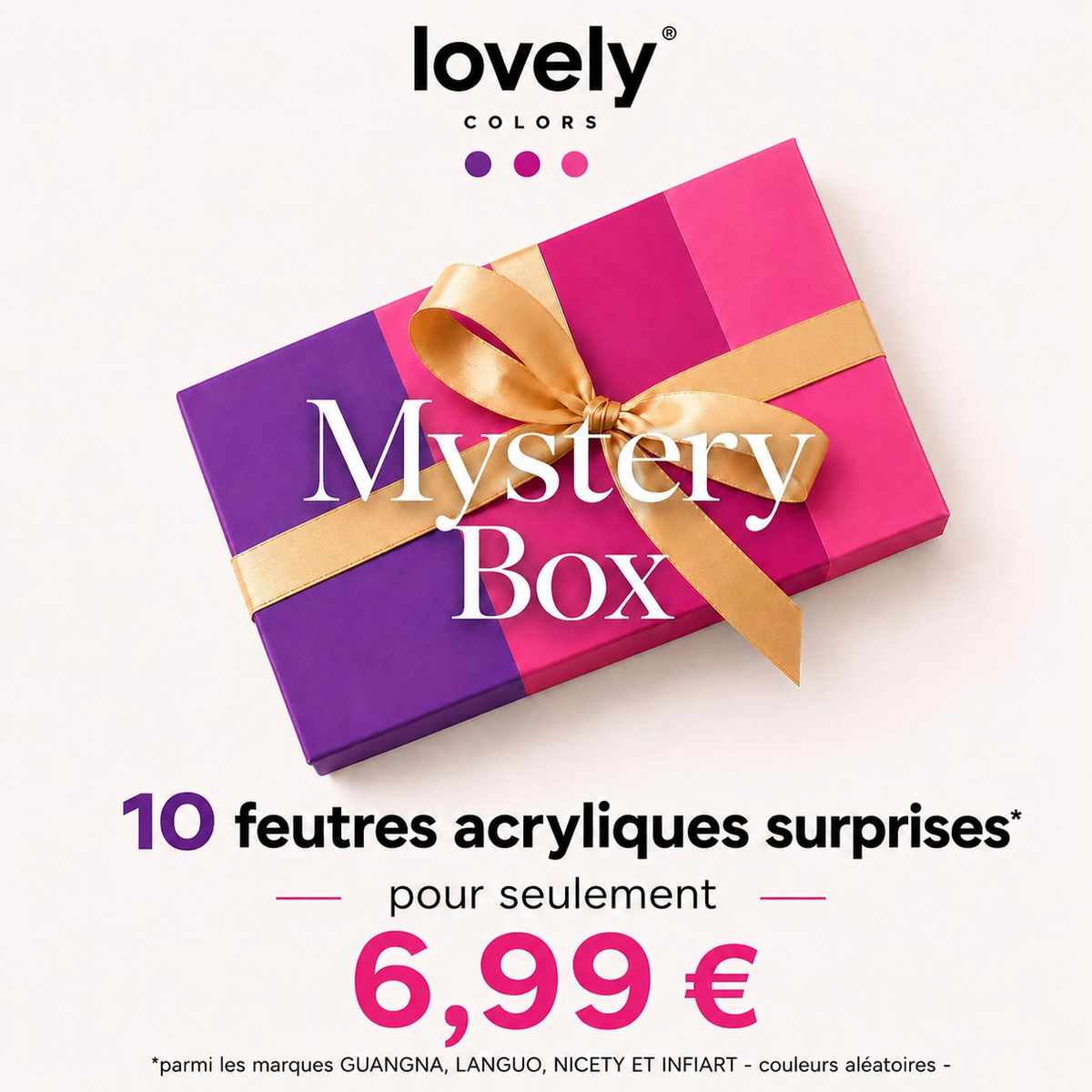 Mystery Box - 10 Feutres Acryliques Surprises à petit prix
