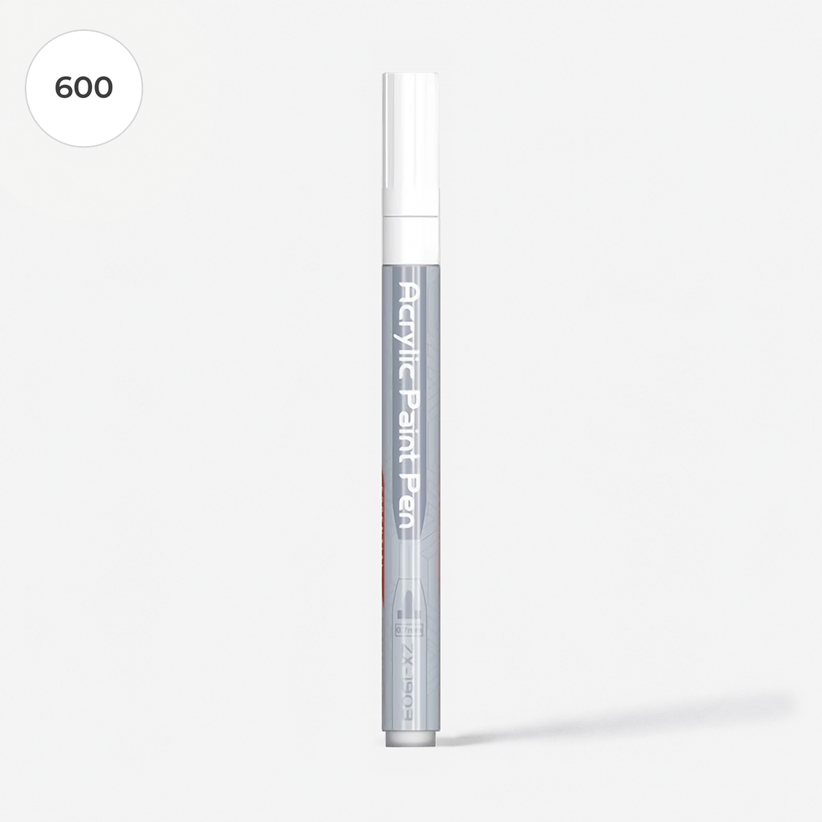 Flysea Blanc – Feutre acrylique blanc opaque pointe fine 0,7 mm