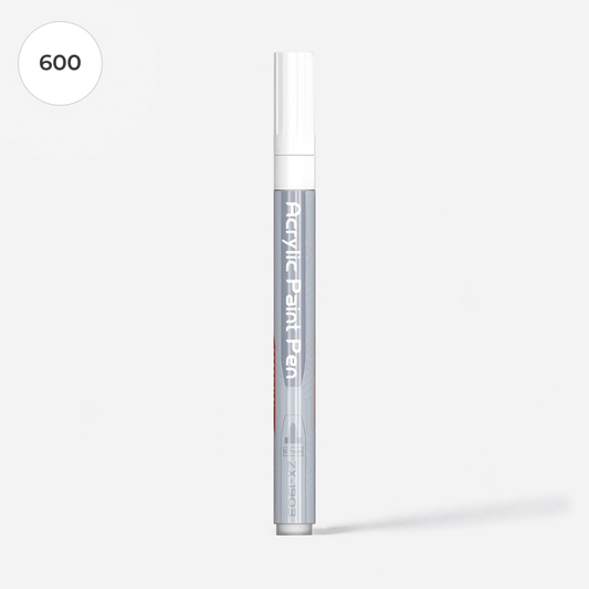 Flysea Blanc – Feutre acrylique blanc opaque pointe fine 0,7 mm