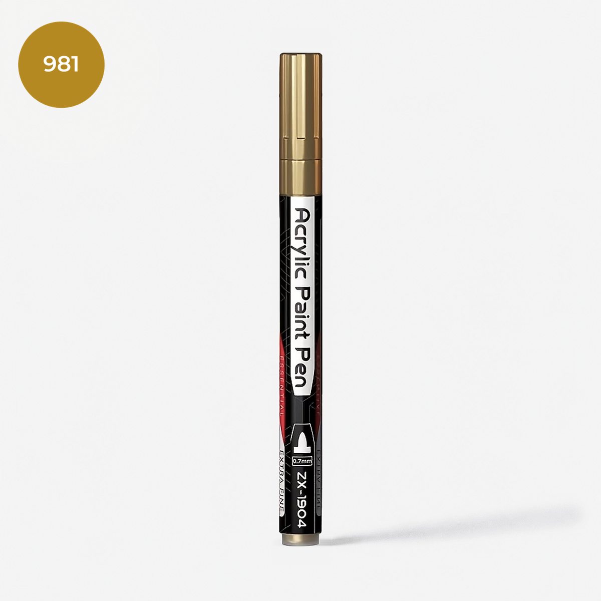 Flysea Doré – Feutre acrylique or métallisé pointe fine 0,7 mm