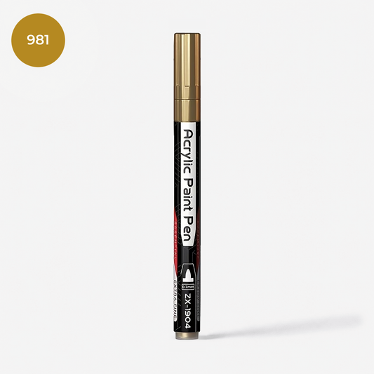 Flysea Doré – Feutre acrylique or métallisé pointe fine 0,7 mm
