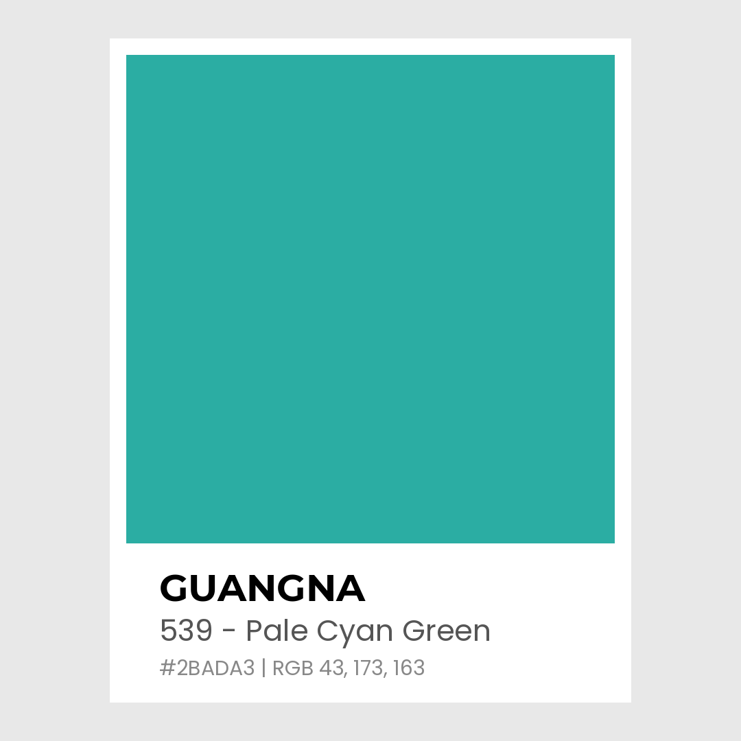 Feutre Acrylique Guangna Brush – 539 – Pale Cyan Green
