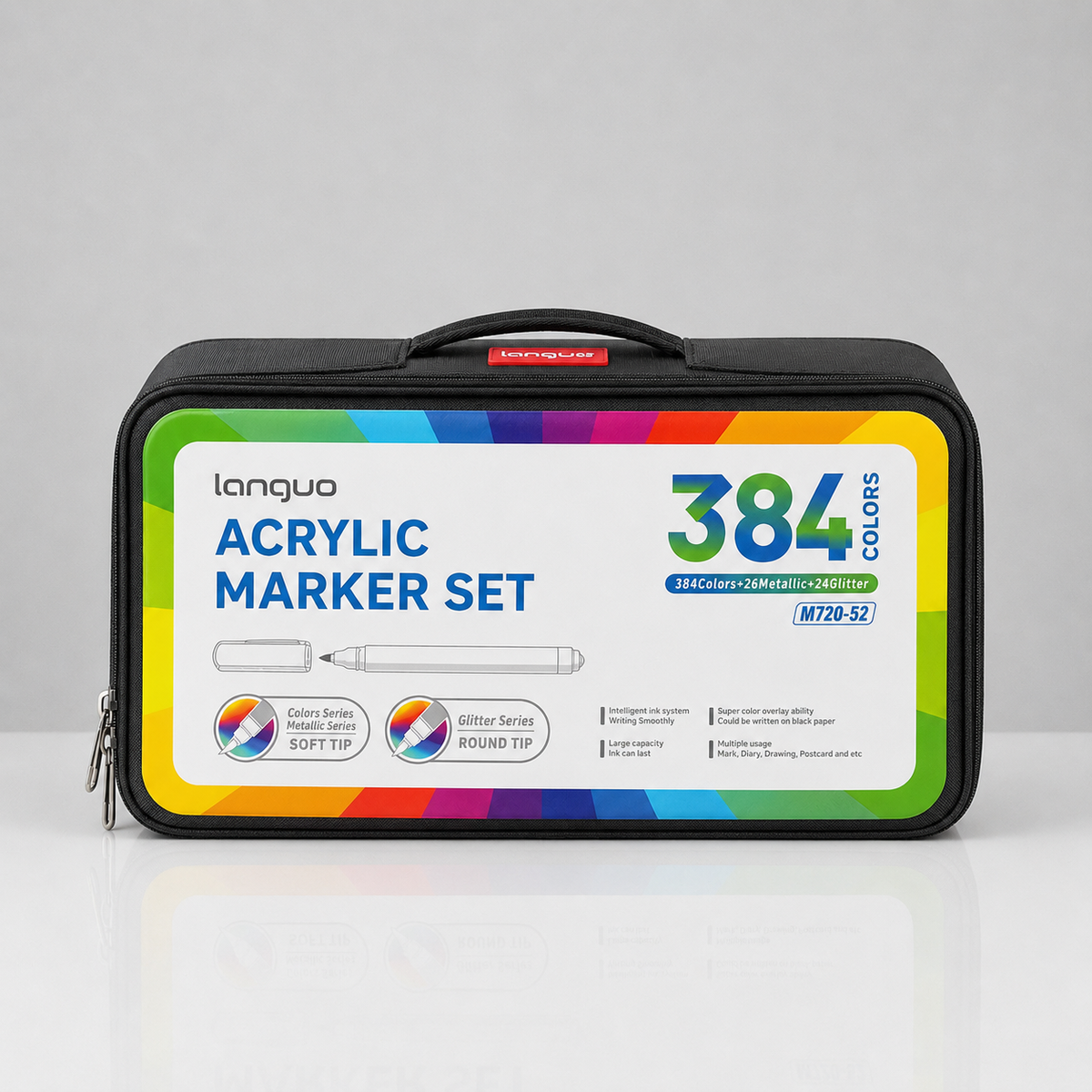 Languo Acrylic Marker Set – 384 couleurs