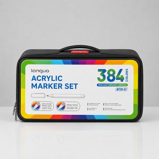 Languo Acrylic Marker Set – 384 couleurs