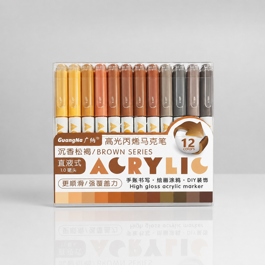 Feutres acryliques - Packshot_Guangna_Pen_Brown - Lovely Colors