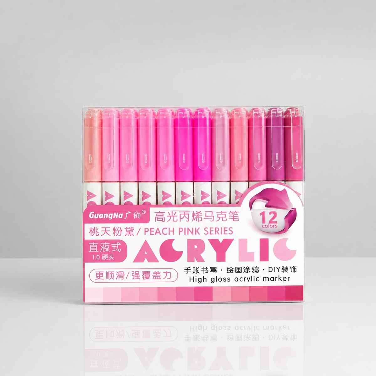 Feutres acryliques - Packshot_Guangna_Pen_Peach_Pink - Lovely Colors