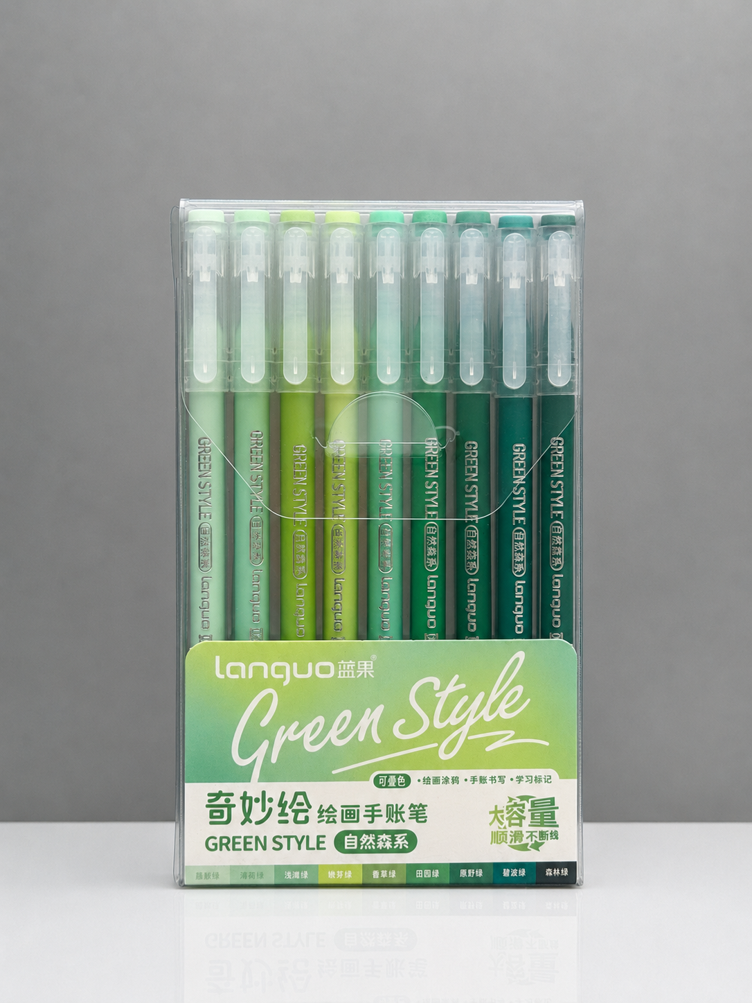 Feutres acryliques - Packshot_Languo_Green_Style - Lovely Colors