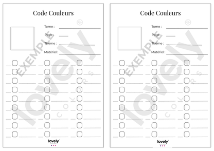 Feutres acryliques - code-couleur-7545555 - Lovely Colors