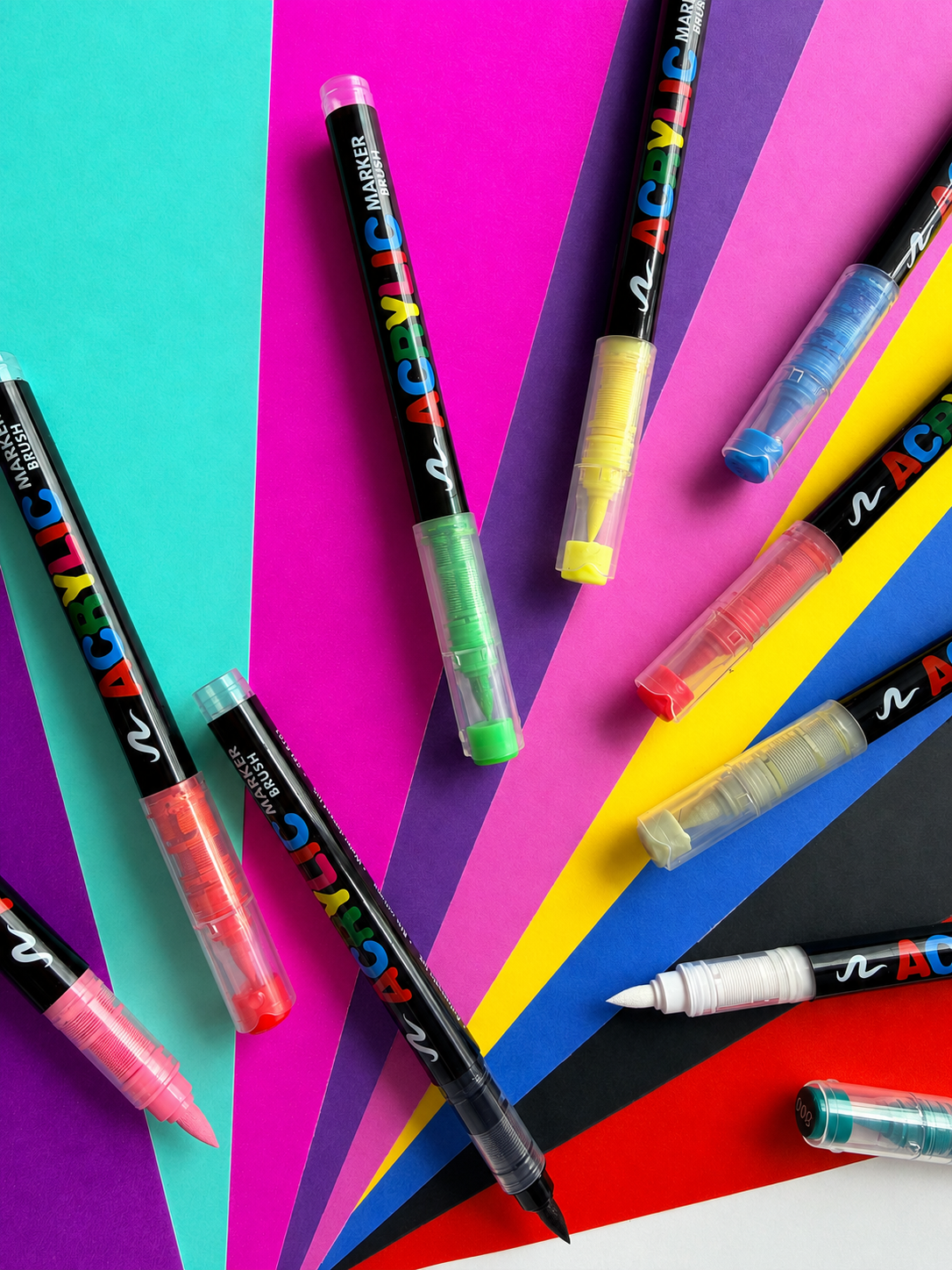 Feutres acryliques - feutre_feutres_acryliques_feutres_acrylic_marker_pen_gel_pen_brush_guangna_languo_arrtx_posca_ohuhu_enmy_tooliart_infiart_nicety_0_6mm_1_0mm_feutres_peintures_high_gloss_22 - Lovely Colors