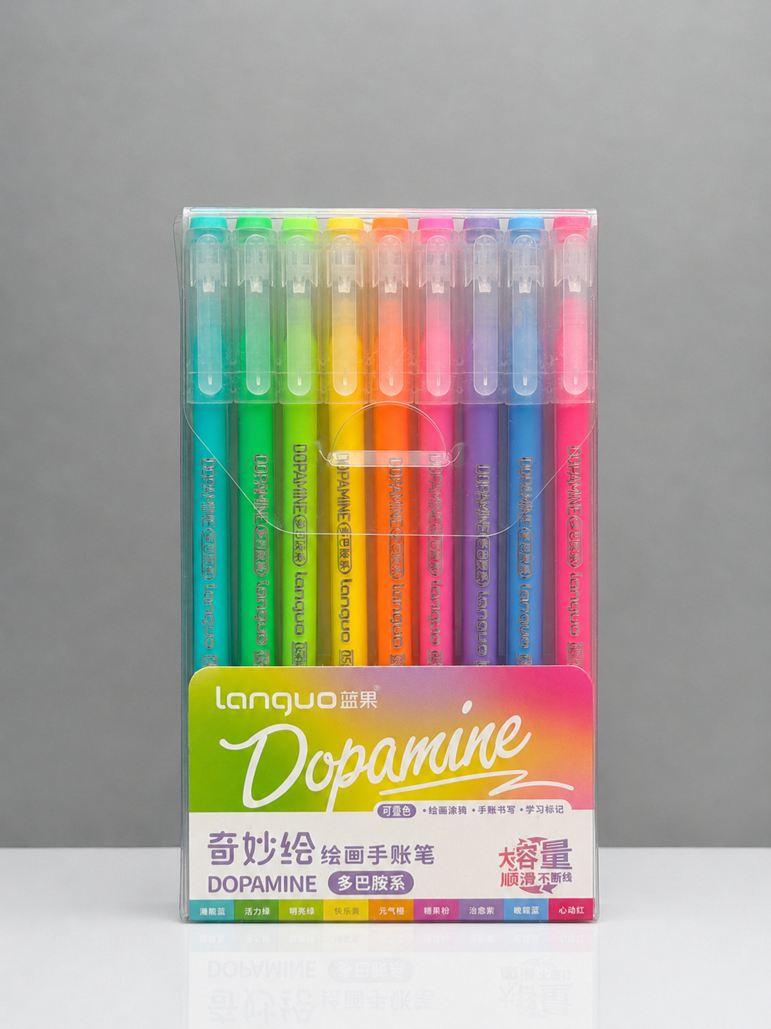 Feutres acryliques - languo-acrylic-gel-pen-dopamine-9-couleurs-3389487 - Lovely Colors