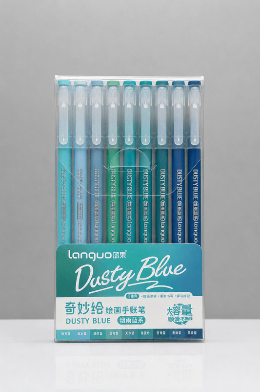 Feutres acryliques - languo-acrylic-gel-pen-dusty-blue-9-couleurs-7727263 - Lovely Colors