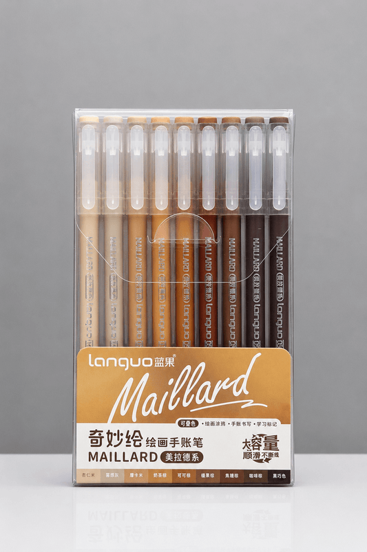 Feutres acryliques - languo-acrylic-gel-pen-maillard-9-couleurs-6041099 - Lovely Colors