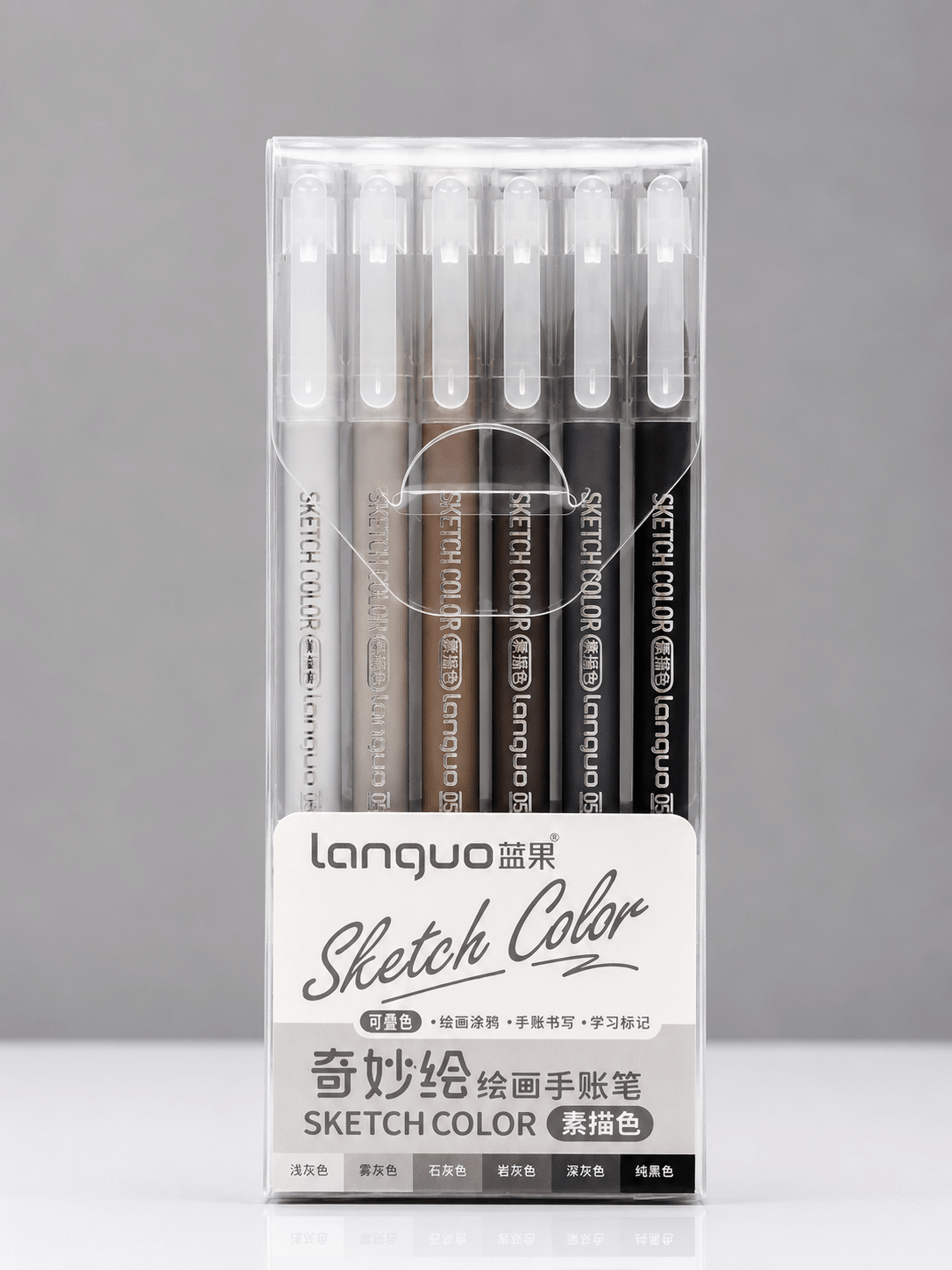 Feutres acryliques - languo-acrylic-gel-pen-sketch-color-6-couleurs-6841602 - Lovely Colors