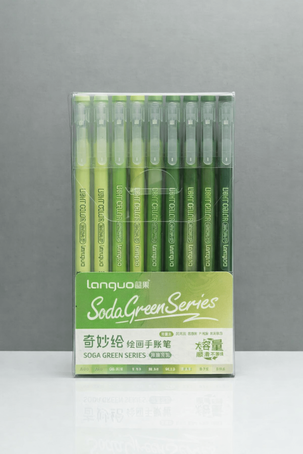 Feutres acryliques - languo-acrylic-gel-pen-soda-green-series-9-couleurs-4172628 - Lovely Colors