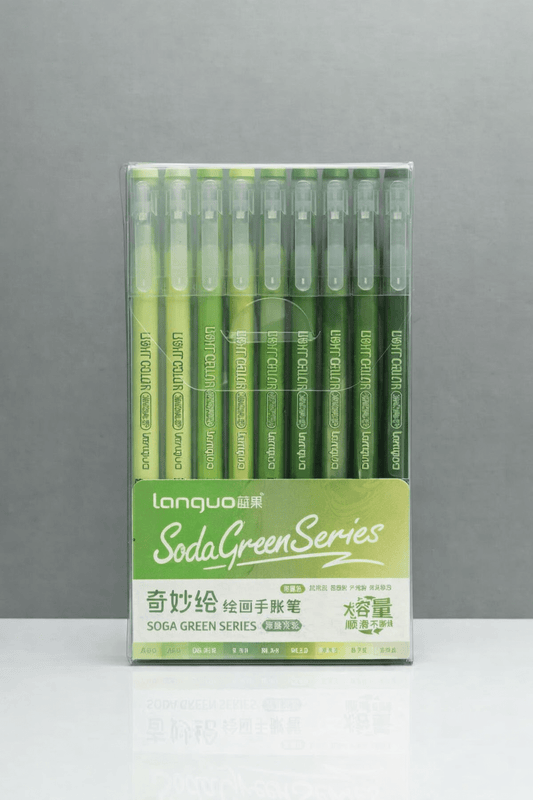 Feutres acryliques - languo-acrylic-gel-pen-soda-green-series-9-couleurs-4172628 - Lovely Colors