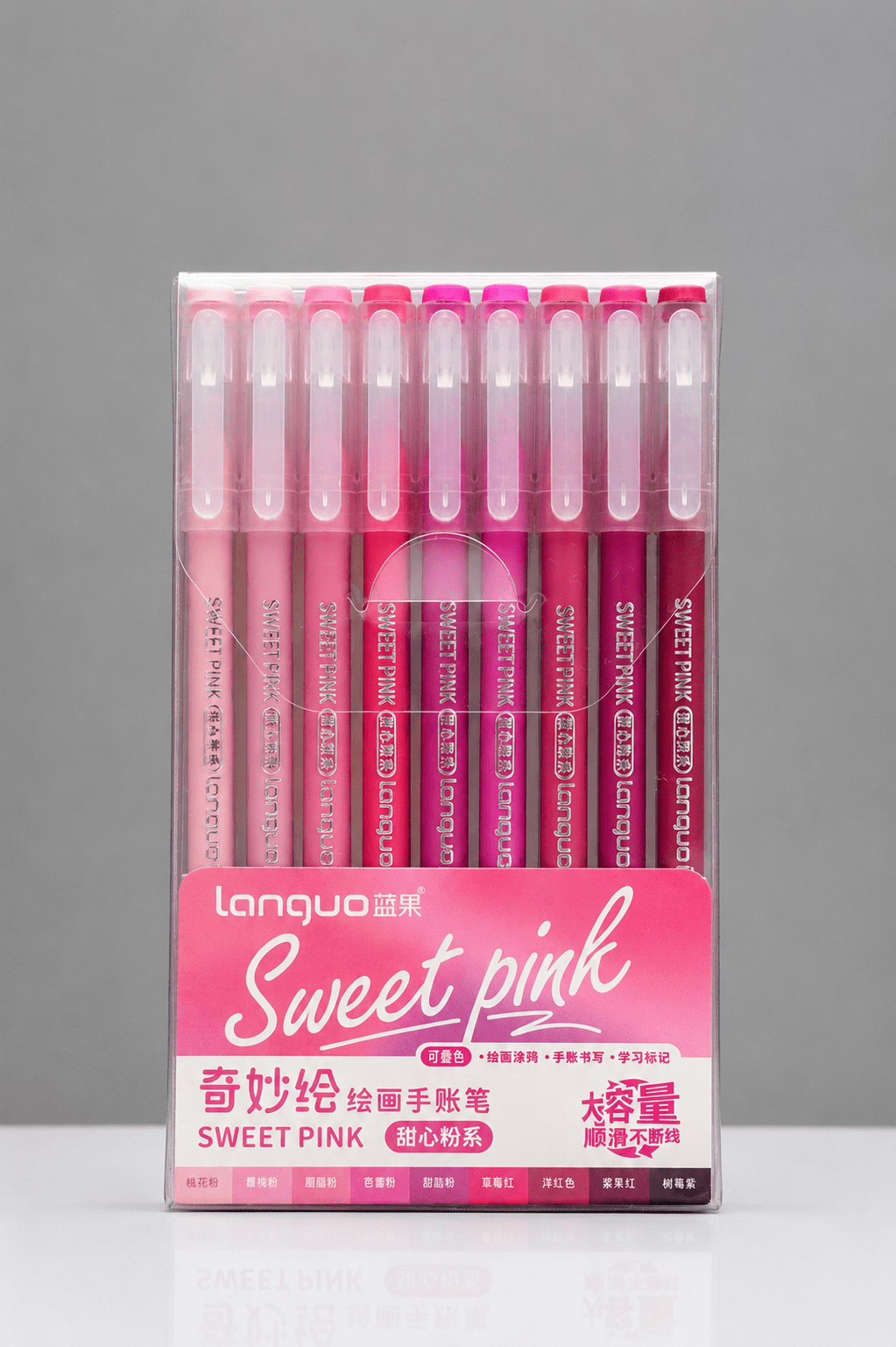 Feutres acryliques - languo-acrylic-gel-pen-sweet-pink-9-couleurs-7067093 - Lovely Colors