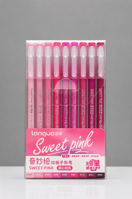 Feutres acryliques - languo-acrylic-gel-pen-sweet-pink-9-couleurs-7067093 - Lovely Colors
