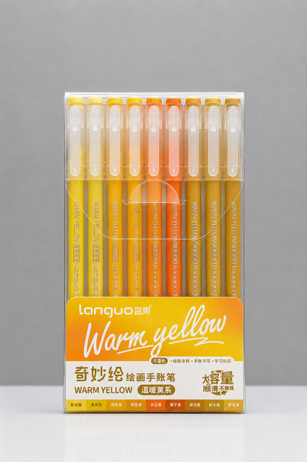 Feutres acryliques - languo-acrylic-gel-pen-warm-yellow-9-couleurs-1266144 - Lovely Colors