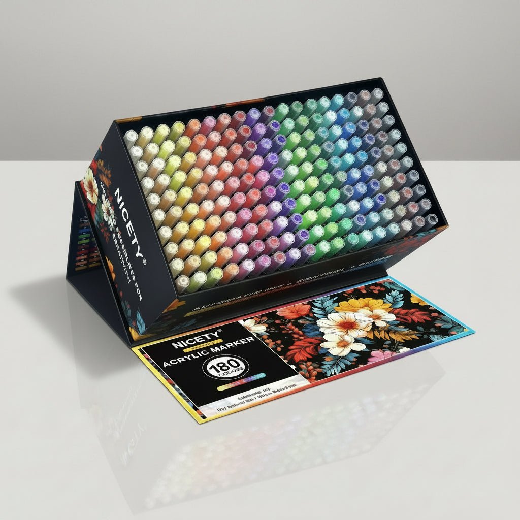 Feutres acryliques - pack-nicety-brush-180-couleurs-5979630 - Lovely Colors